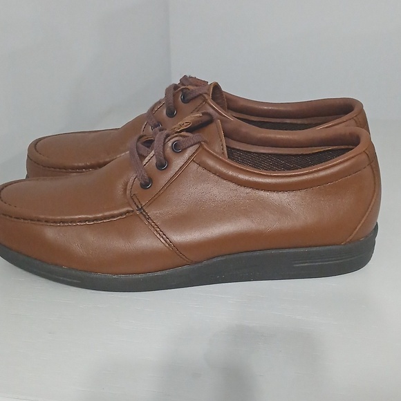 Red Wing Men\'s Size 12 EE Low Cut Oxford Shoes Congac Brown Leather Gentle Used main image 5